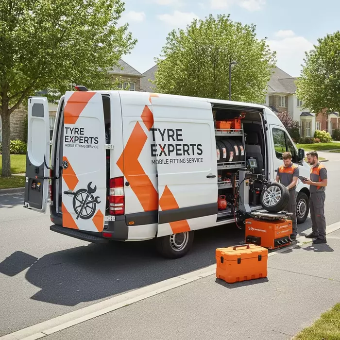 Mobile tyre replacement van